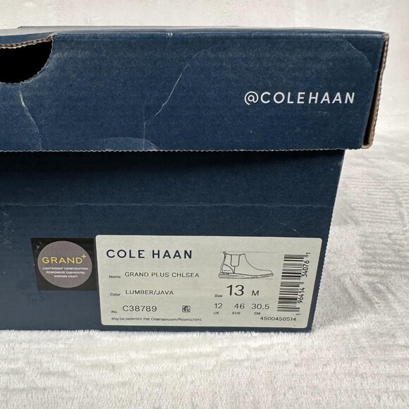 Cole Haan Grand Plus Chelsea Boots Men Size 13 M Lumber Java Brown C38789 NWB - Picture 9 of 9